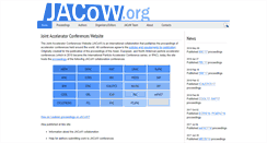 Desktop Screenshot of jacow.org