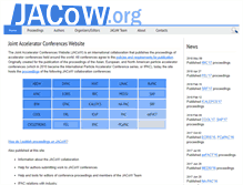 Tablet Screenshot of jacow.org